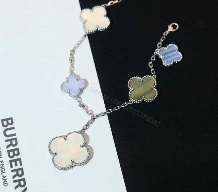 View 9 of Van Cleef Magic Alhambra 5-Motif Bracelet 9068