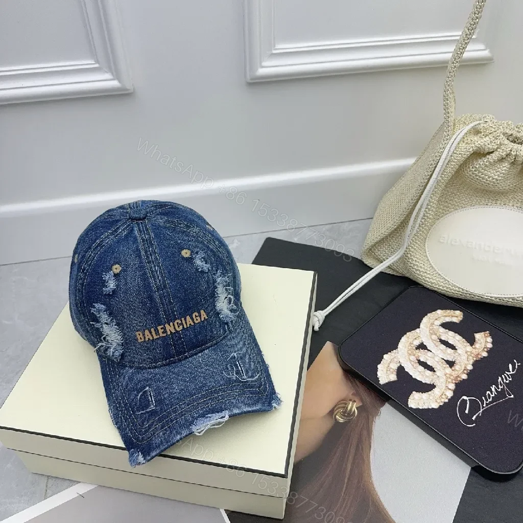 View 5 of Distressed Cotton Cap — Modern Edge, Logo-Centric Style