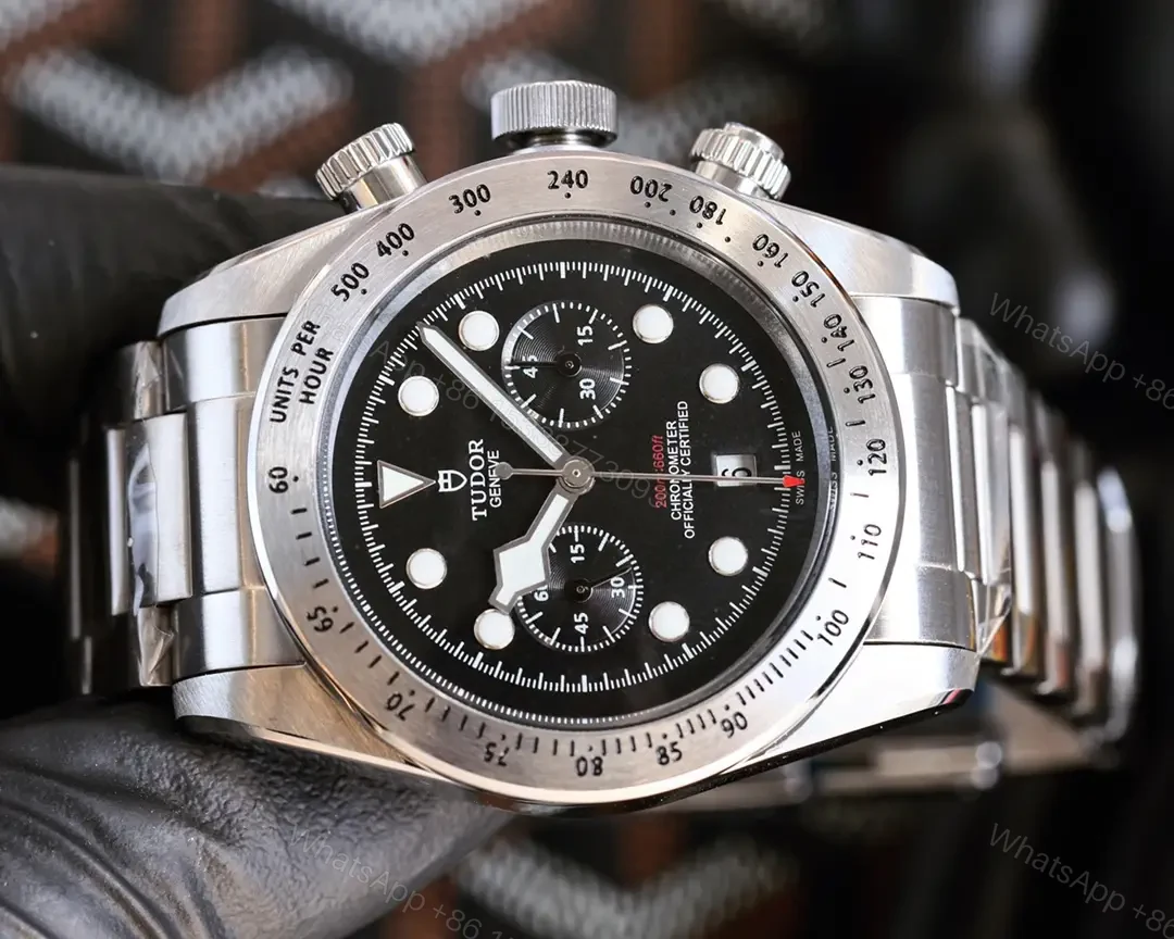 View 4 of Tudor Heritage Black Bay Black Chronograph Bracelet 79350-0001