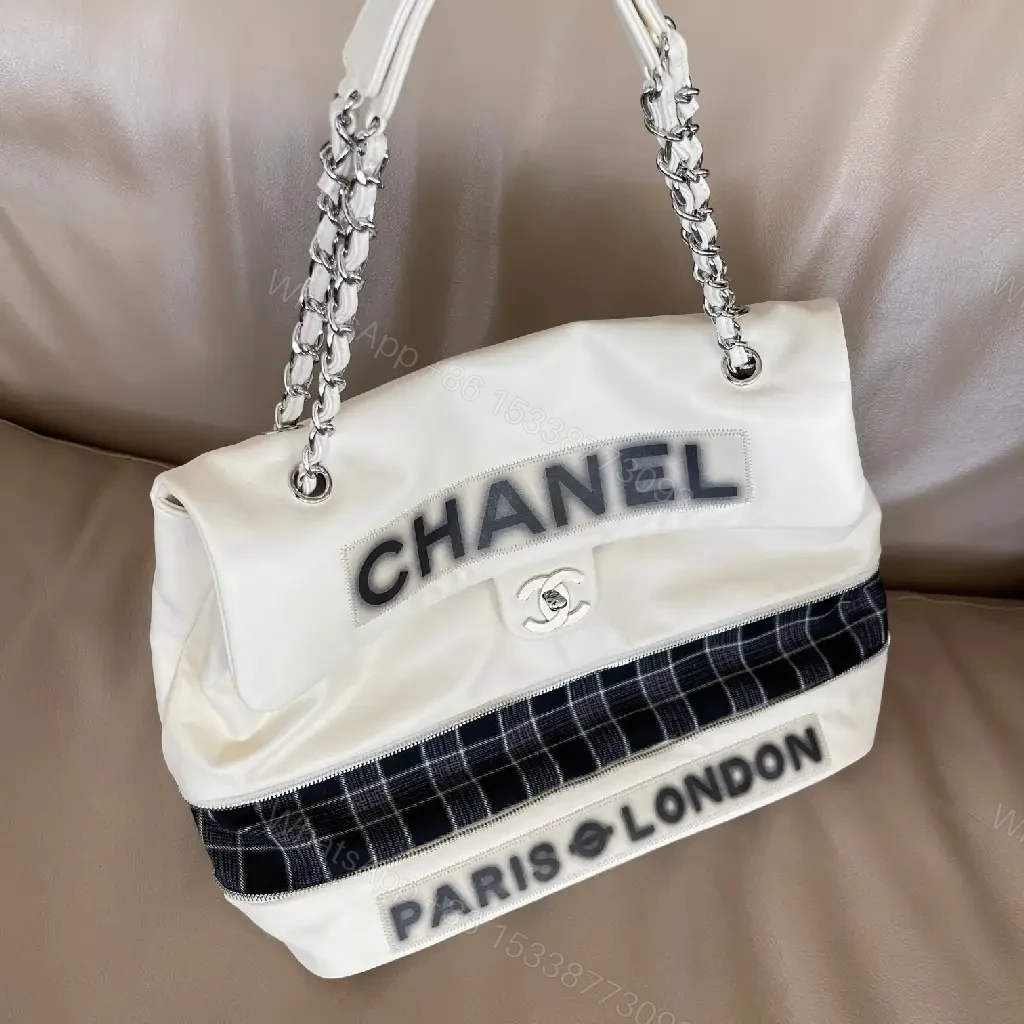 View 2 of White Leather-Accent Satchel: Sleek, Structured Luxury Tote