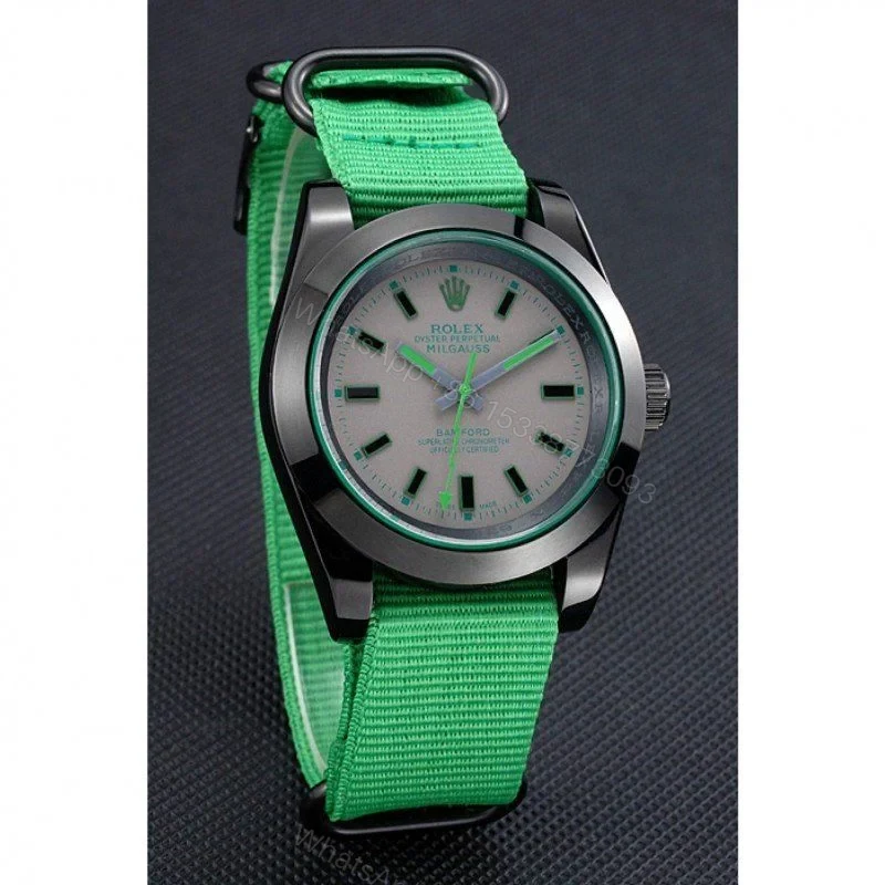 View 3 of Replica Rolex Milgauss Green Dial 622004