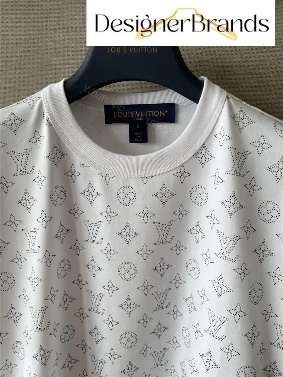 View 2 of White Monogram Trim Tee - Subtle Luxury, All-Day Comfort