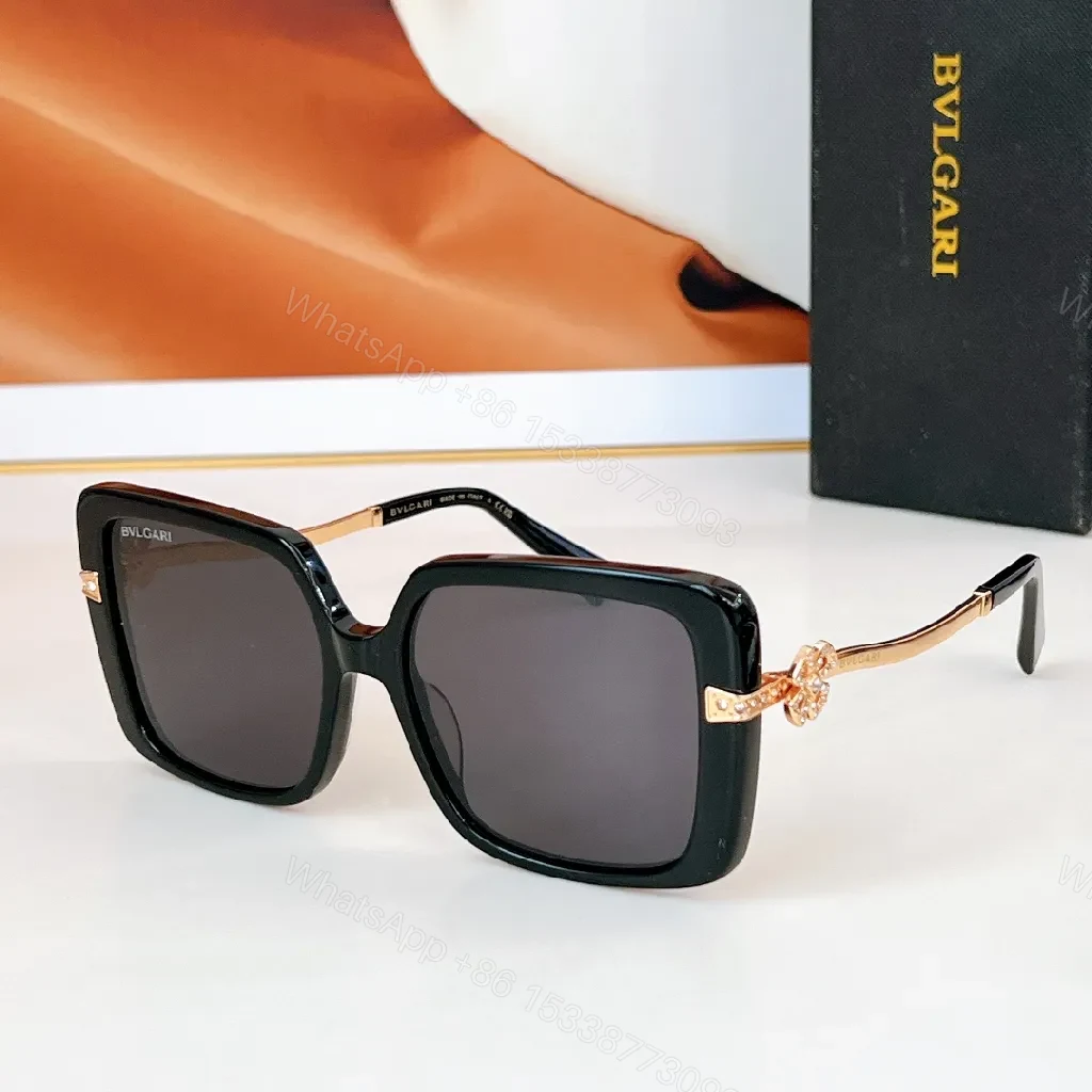 View 3 of Bold Black Enamel Oversized Sunglasses: Crystal Accents, Polarized Lens