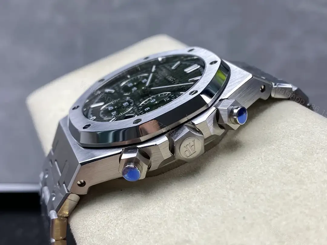 View 7 of Audemars Piguet Royal Oak Chronograph 41 Stainless Steel Green Dial 50th Anniversary 26240ST.OO.1320ST.04