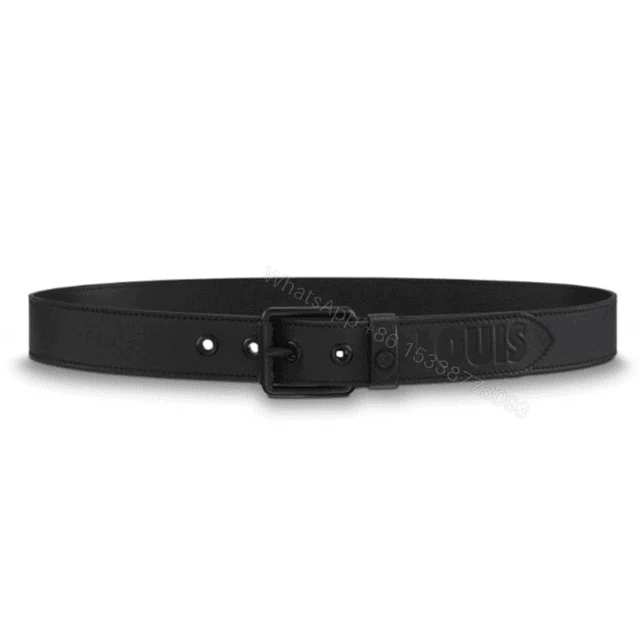 LOUIS VUITTON DARK INFINITY LEATHER VOYAGER 35MM BELT – B157 — view 1