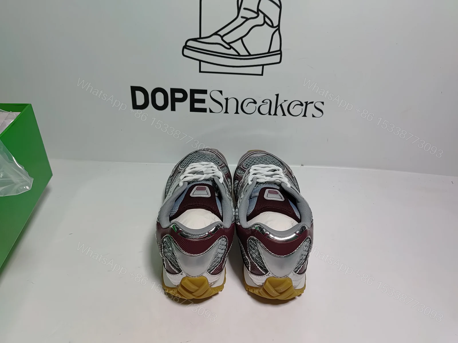 View 9 of Bottega Veneta Orbit Wine Red Reps