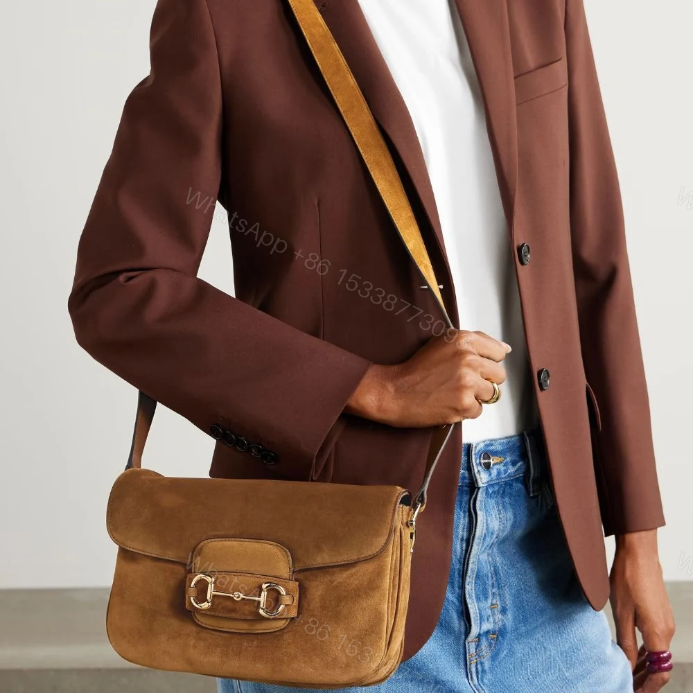 View 8 of Gucci Horsebit 1955 Aura Small Shoulder Bag Brown 26Cm