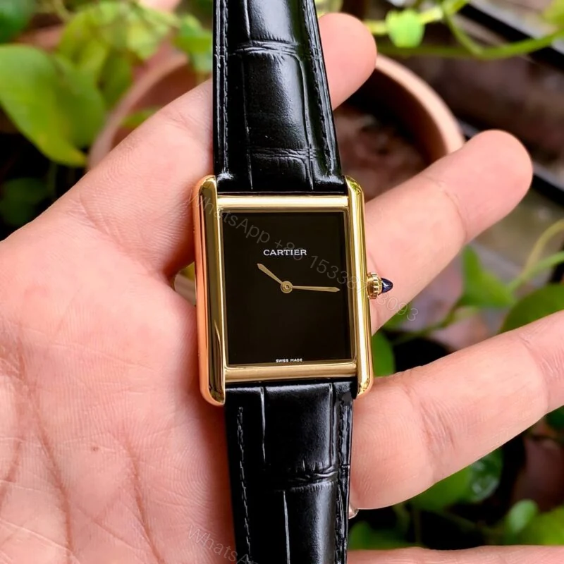 Cartier Tank Must Large Black Dial Quartz 28MM — view 1