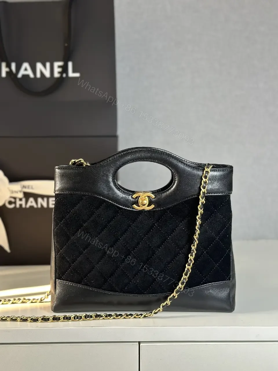 View 10 of Velvet Quilt Handbag: Luxury, Everyday Chic Accessory