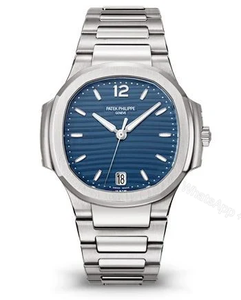 Replica Patek Philippe Ladies Nautilus Blue Dial Stainless Steel 7118/1A-001 — view 1