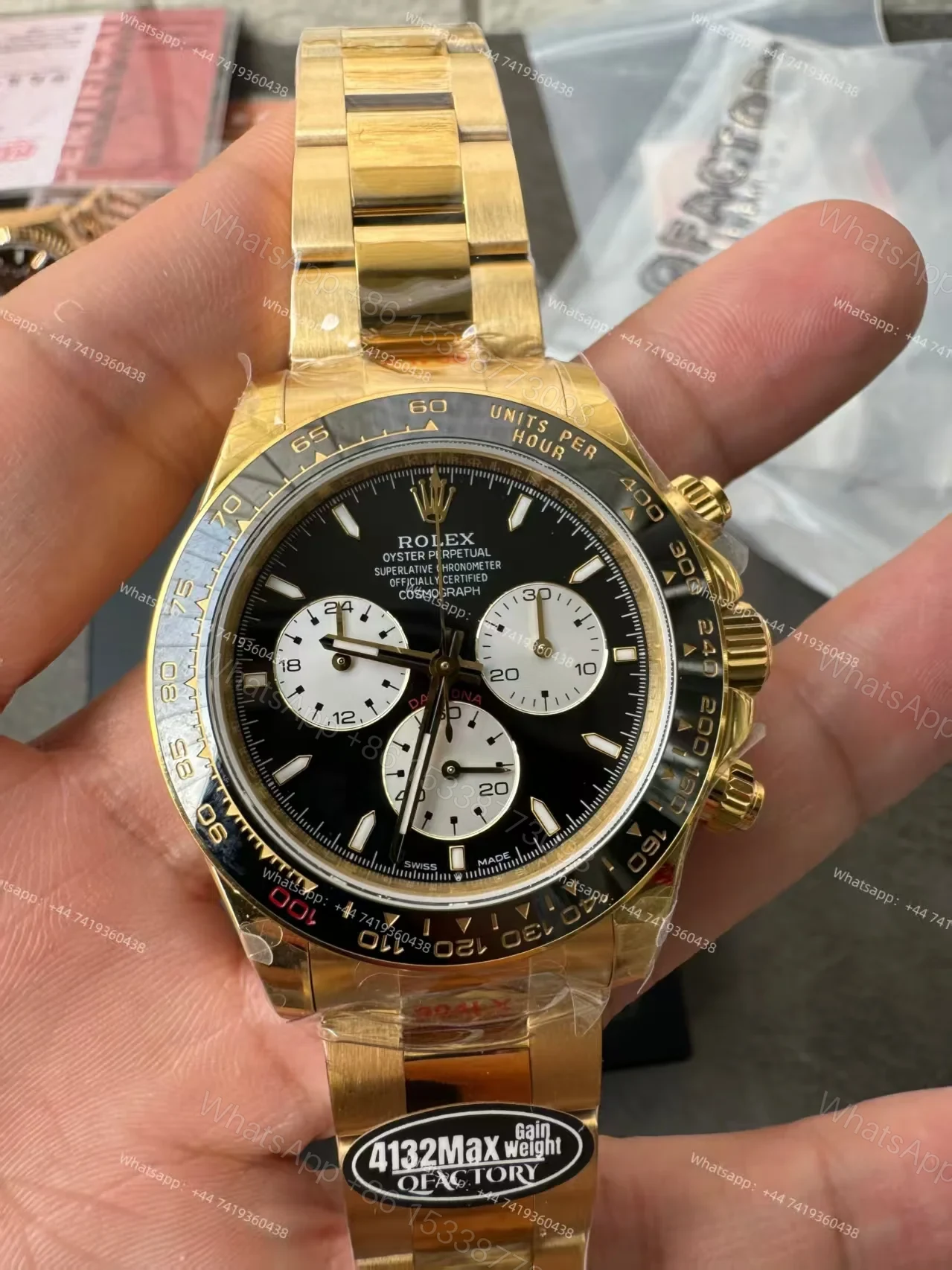View 5 of Rolex Super Clone Daytona Le Mans 126528LN Gold 4132 Movement
