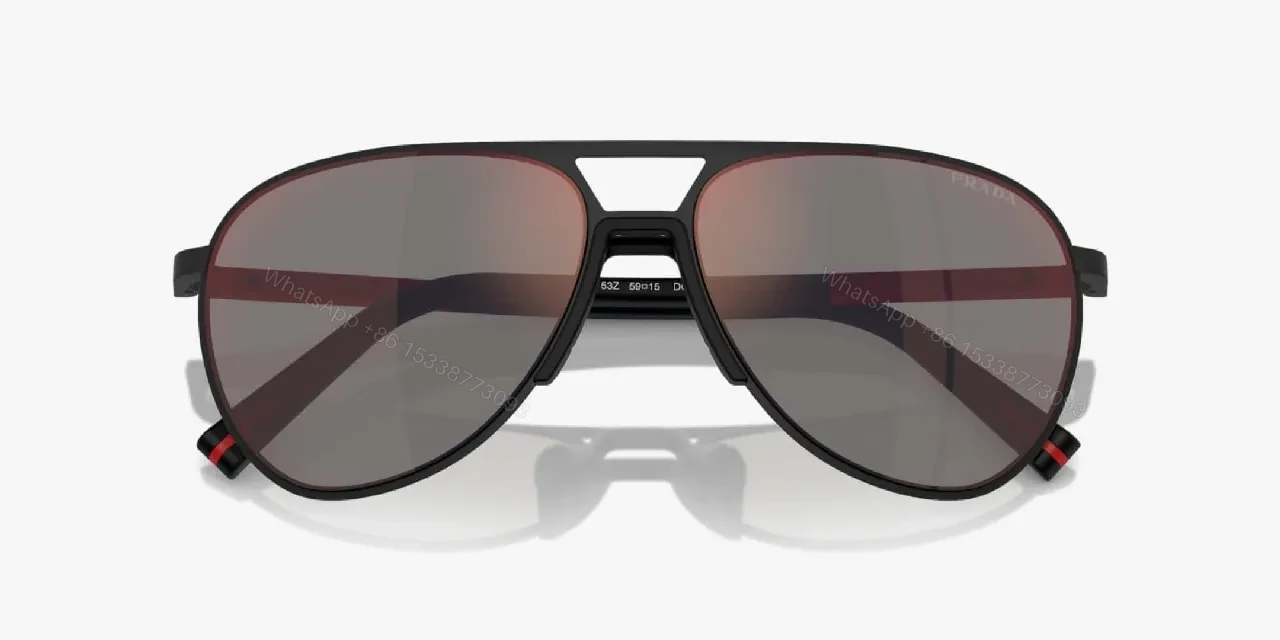 View 5 of Bold Color-Shift Aviator Sunglasses: Reflective Lens, Luxe Style