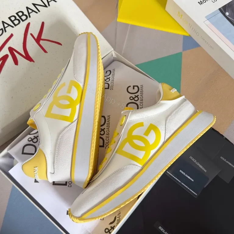 View 7 of Minimalist Revival Yellow DG-Inspired Sneakers