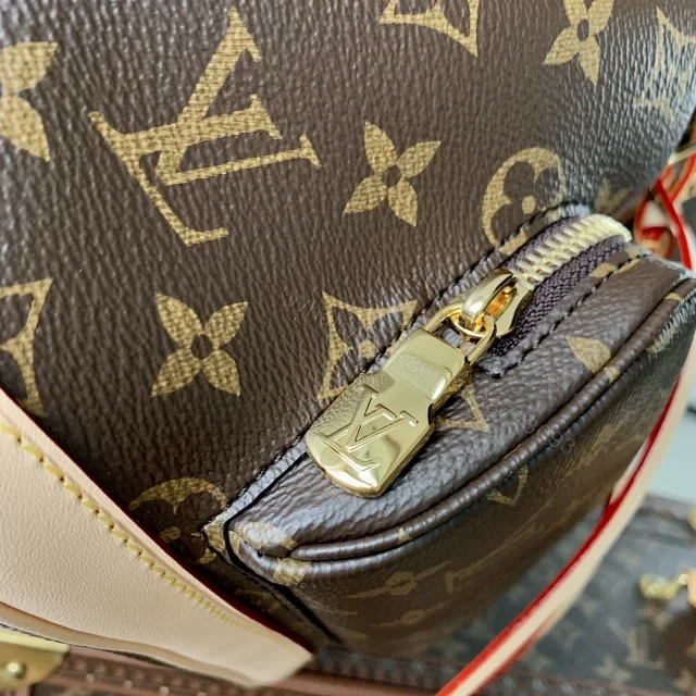 View 7 of Louis Vuitton Montsouris PM backpack in Monogram coated canvas