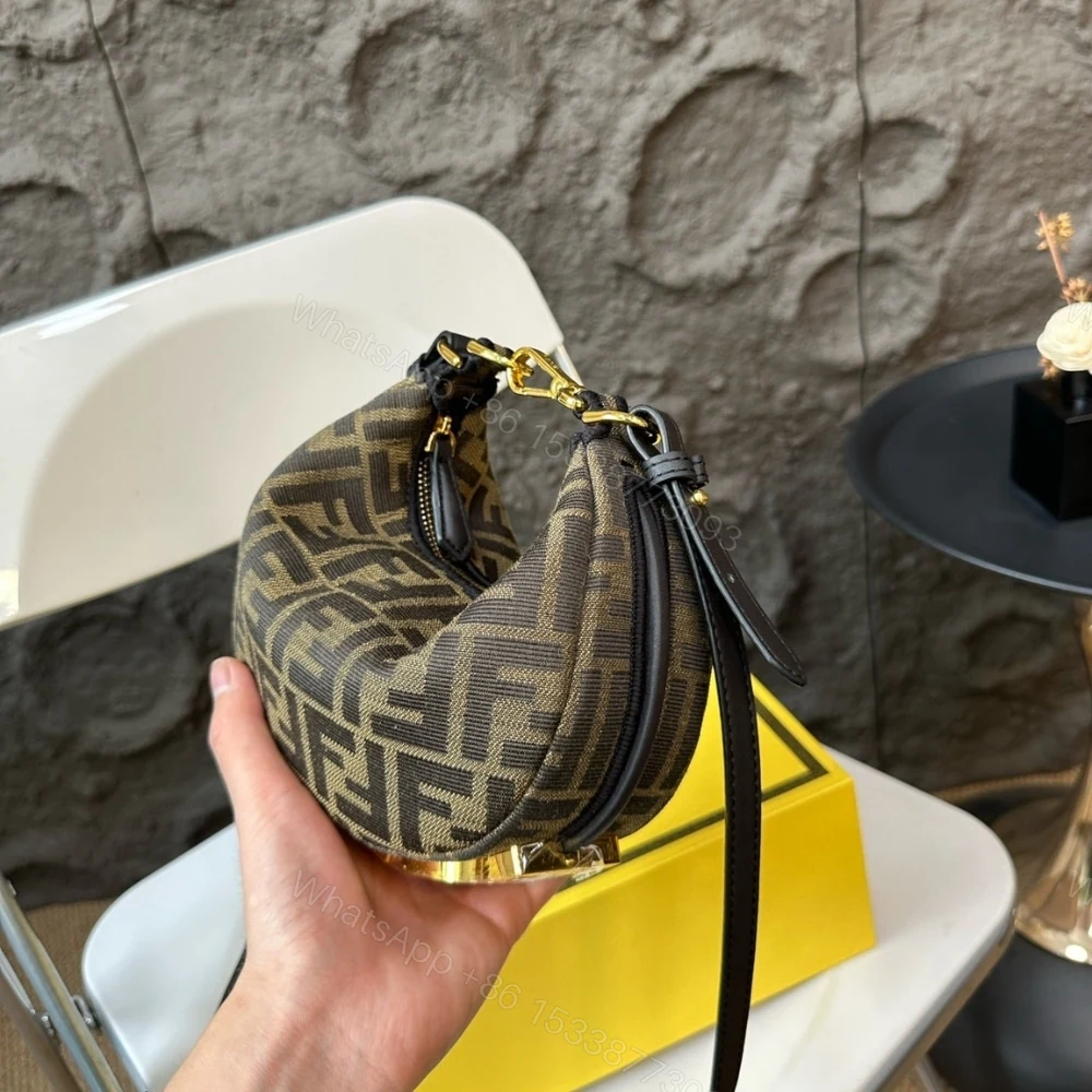 View 7 of FENDI FENDIGRAPHY MINI BAG BROWN FF 20CM 8BS081ALP3F1MAT