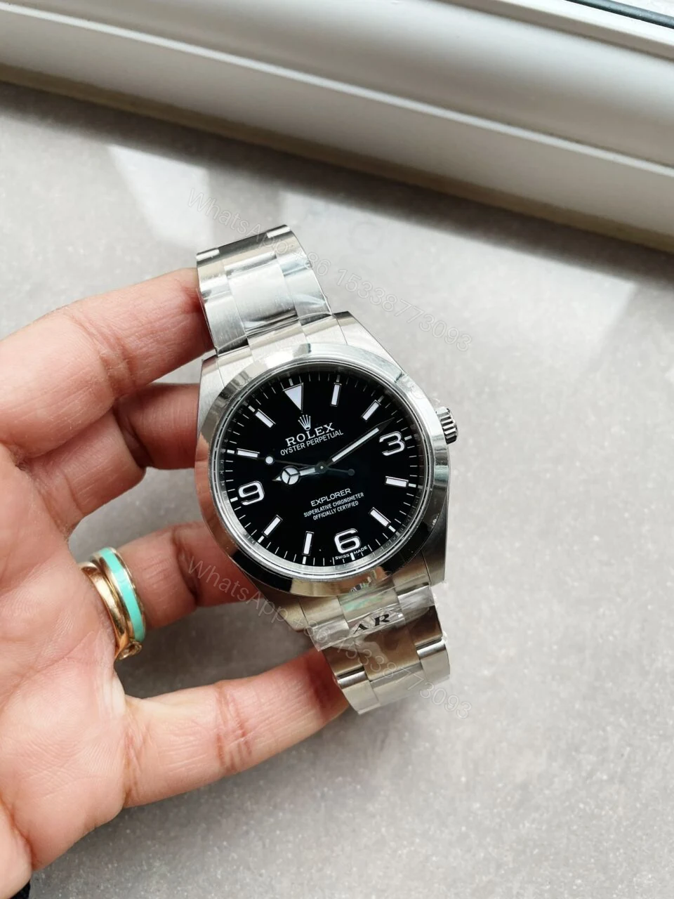 View 2 of ARF Factory 1:1 Rolex EXPLORER I 214270 39mm black dial ss strap