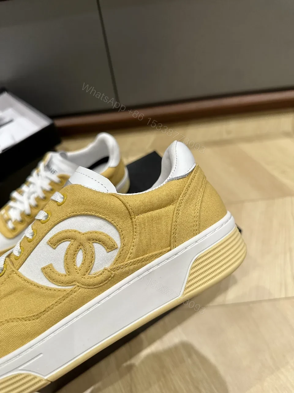View 4 of Golden Suede Luxe Low-Tops: Everyday Chanel-Inspired Sneakers