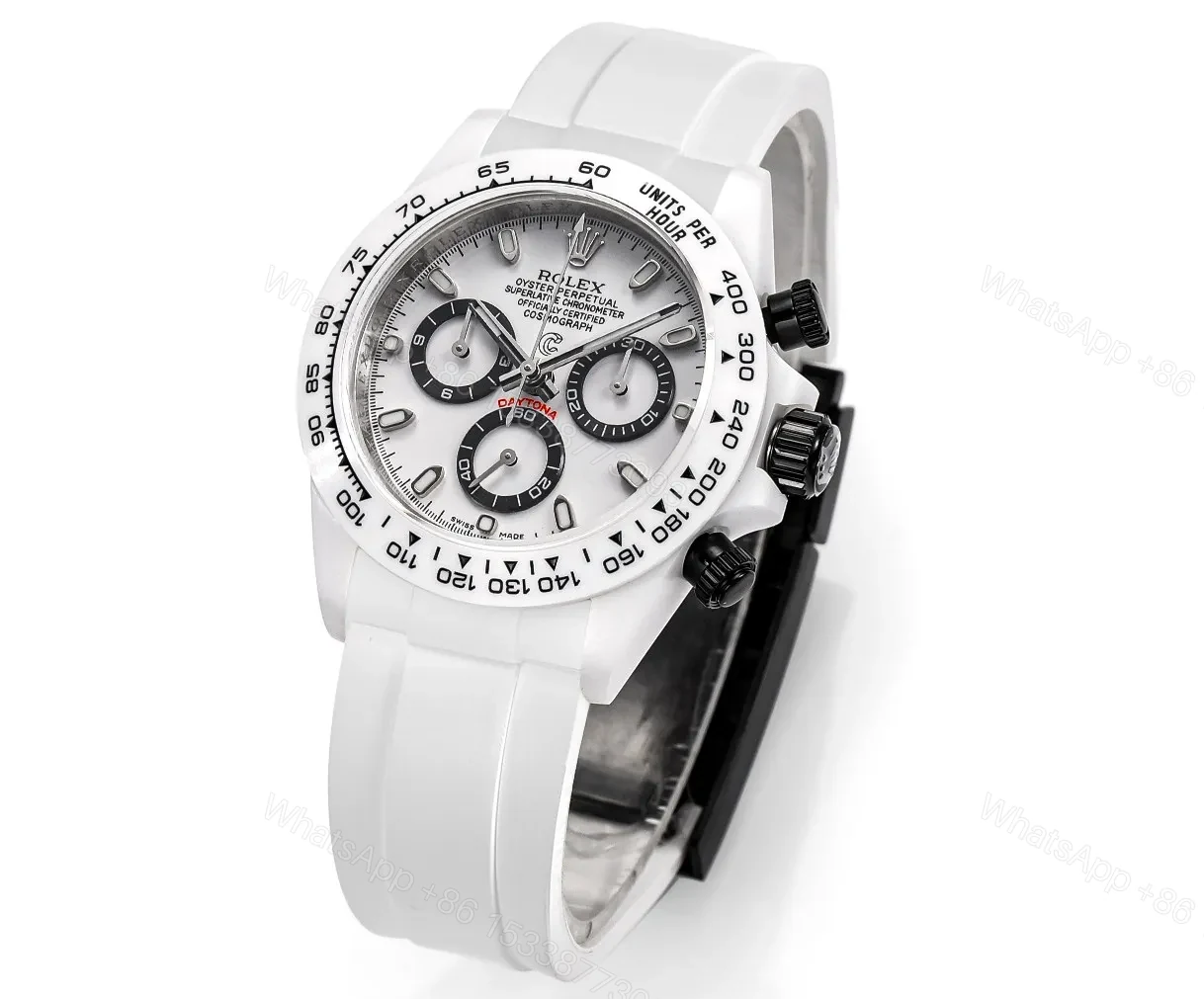 View 2 of GS Factory Clean Factory AET x Rolex Picasso White Ceramic Daytona