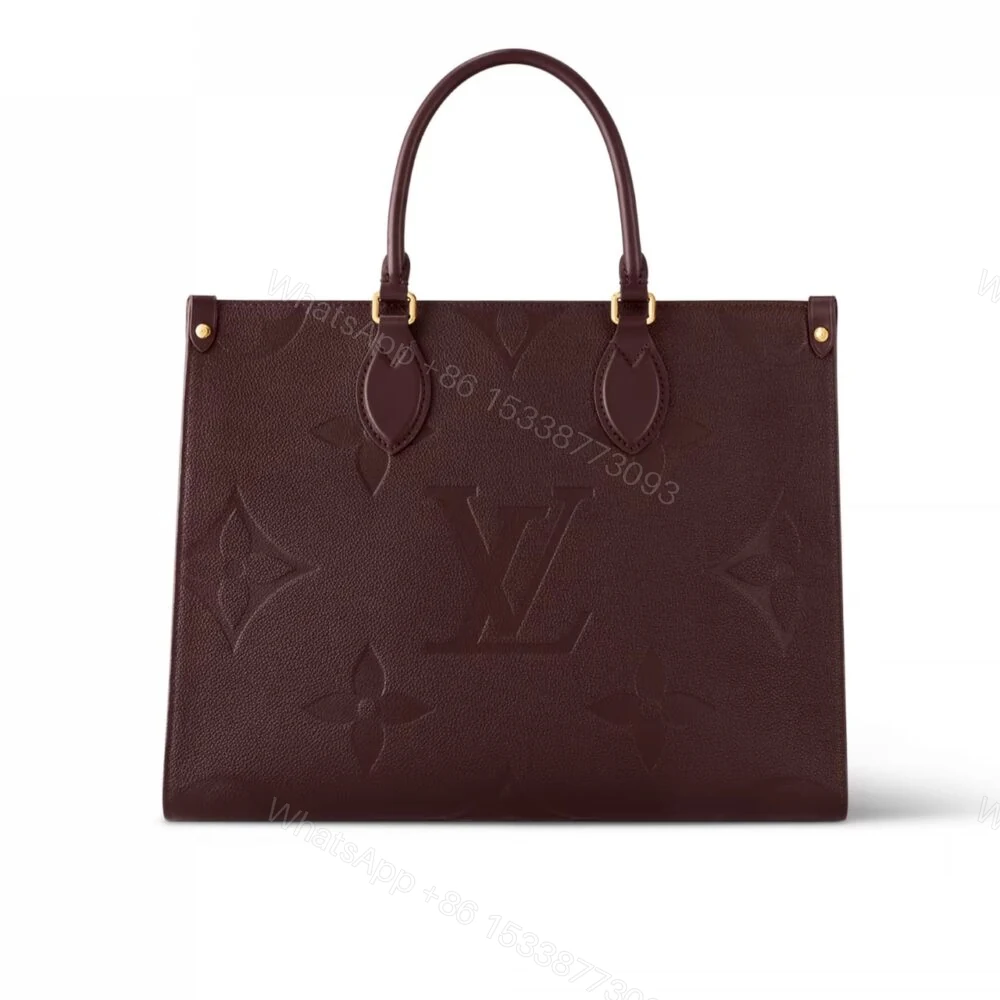 Louis Vuitton Onthego MM Monogram Empreinte Wine Red 35Cm M46601 — view 1