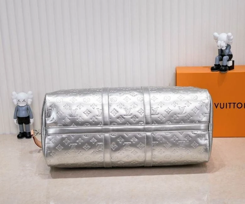 View 3 of LOUIS VUITTON KEEPALL BANDOULIERE 50 SILVER
