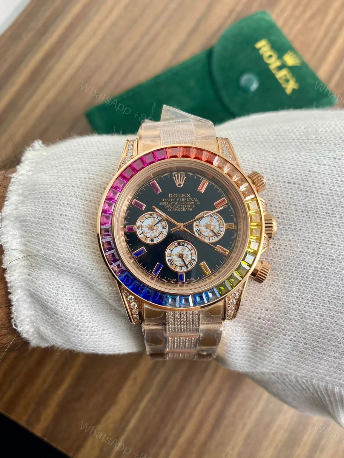 View 3 of Rolex Daytona Rainbow Diamond 44MM Chronograph