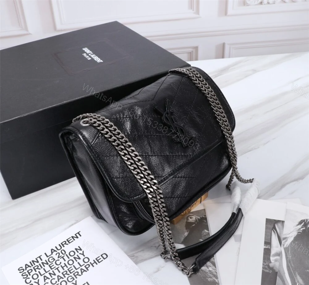 View 3 of Saint Laurent Niki Baby In Vintage Black 21Cm
