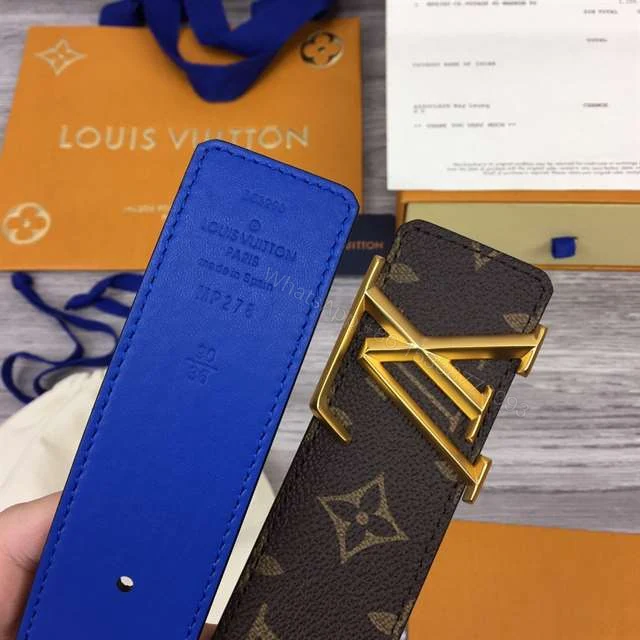 View 3 of LOUIS VUITTON X NBA 3 STEPS 40MM REVERSIBLE MONOGRAM CANVAS BELT – B99