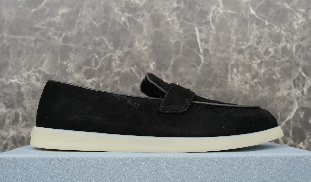 View 6 of Black Suede Slip-On Everyday Luxury Sneakers