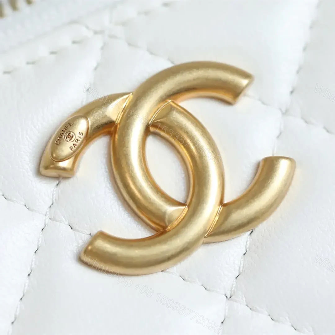 View 10 of 高仿Chanel*24C系列AP3651雙珠鏈條盒子包白色免檢版