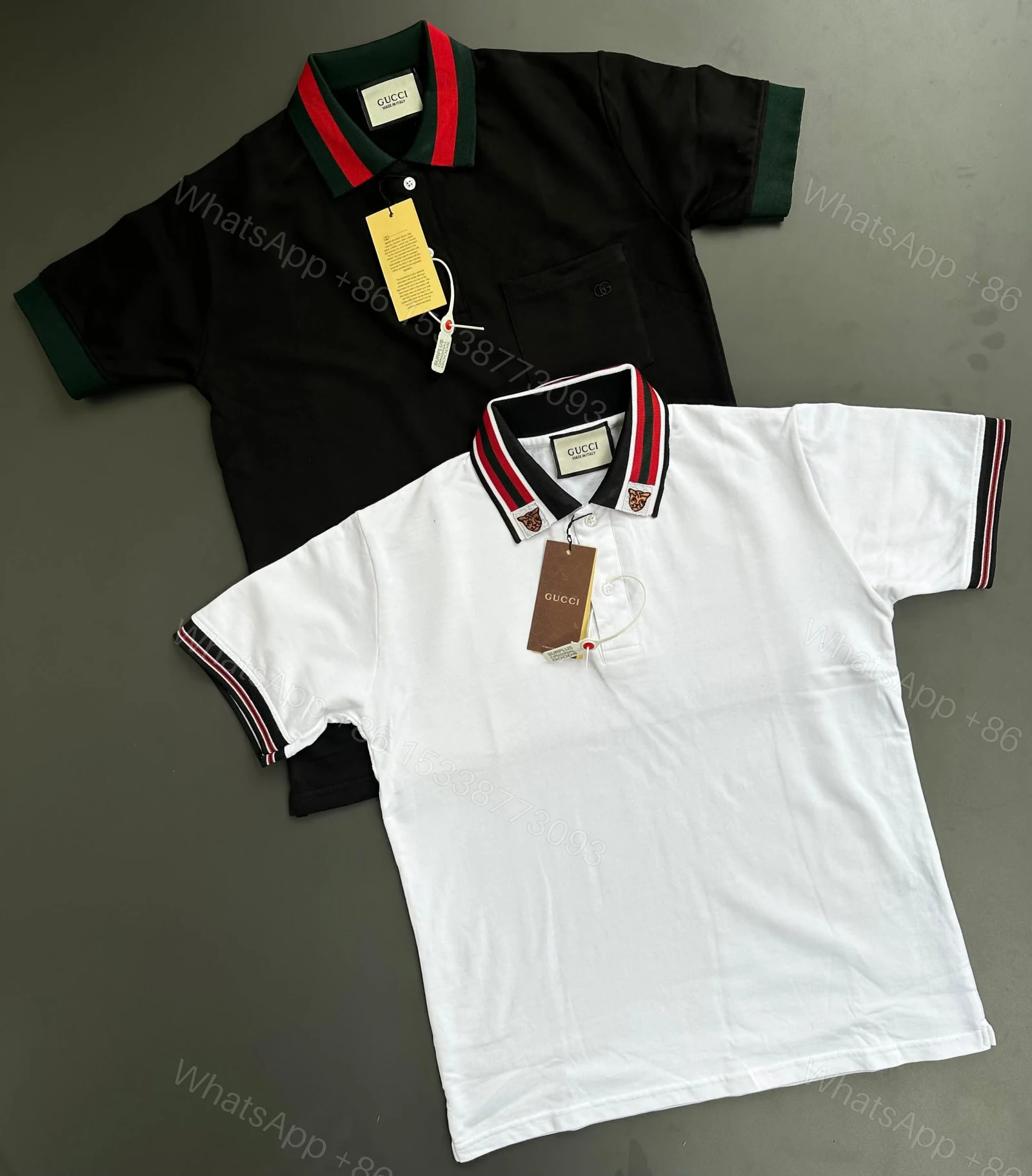 View 12 of FIRST COPY GUCCI LUXURY STYLE SUMMER LOOK POLO T-SHIRT