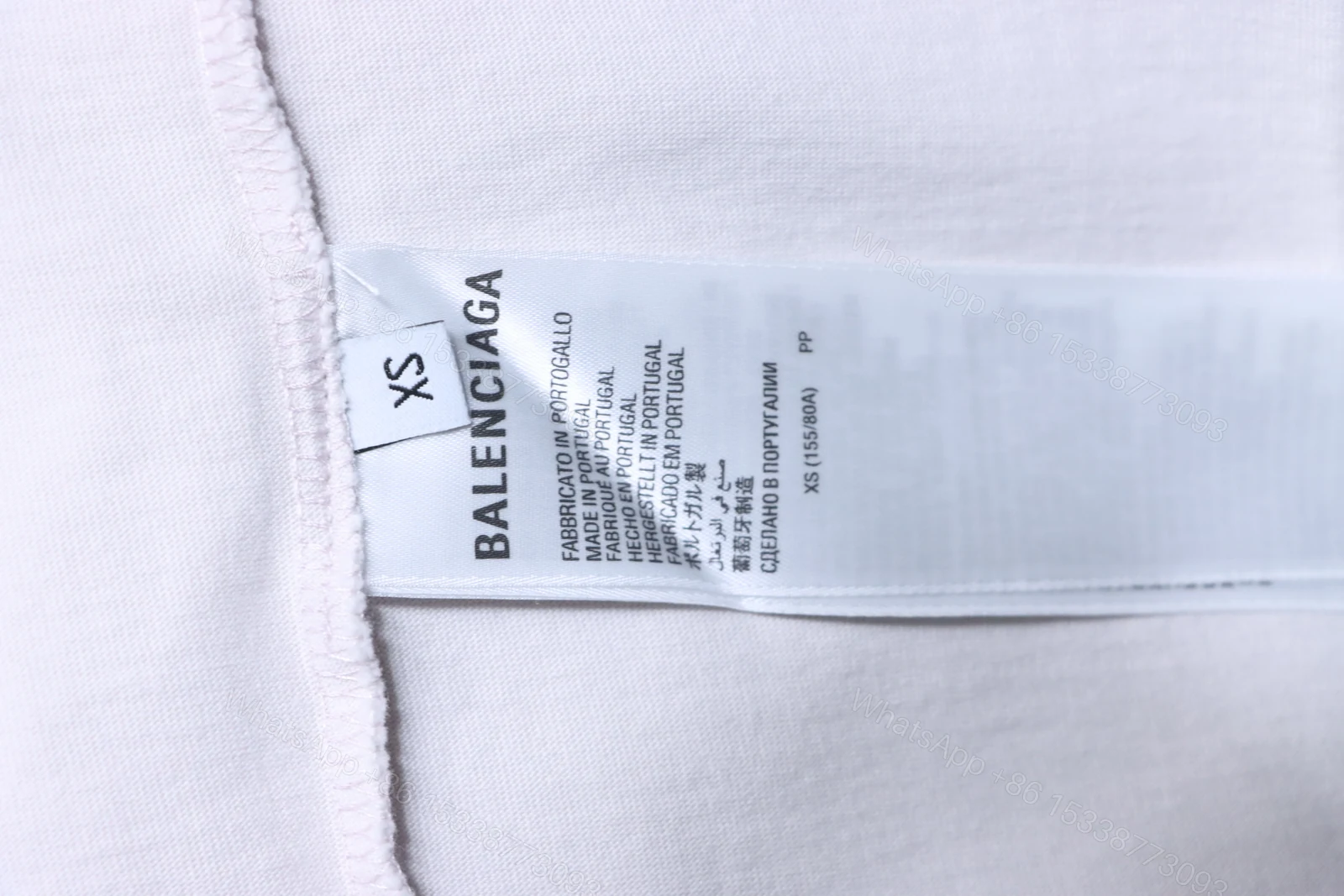 View 6 of Balenciaga Clothes 25SS American Paper Tape Short-Sleeve T-Shirt white