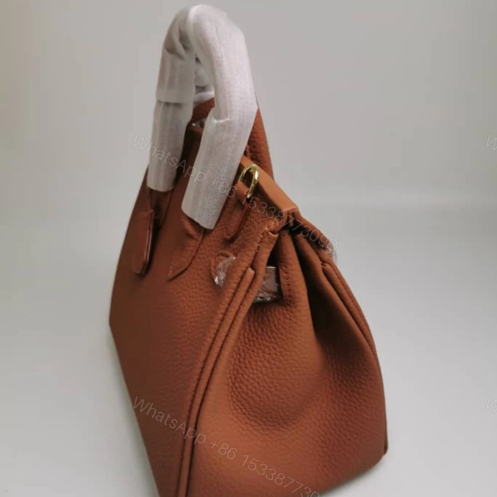 View 3 of Hermes Birkin 25 Handbag Gold Brown 25Cm