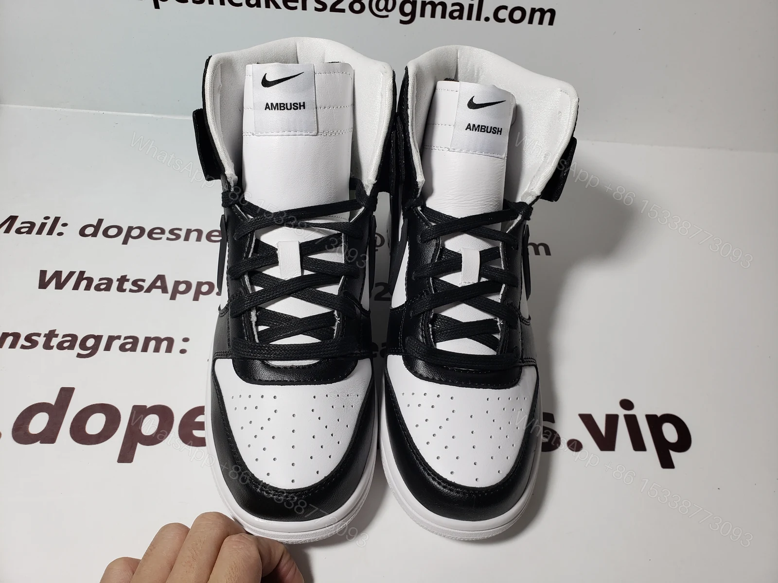 AMBUSH X Dunk High 'Black' CU7544-001 — view 2