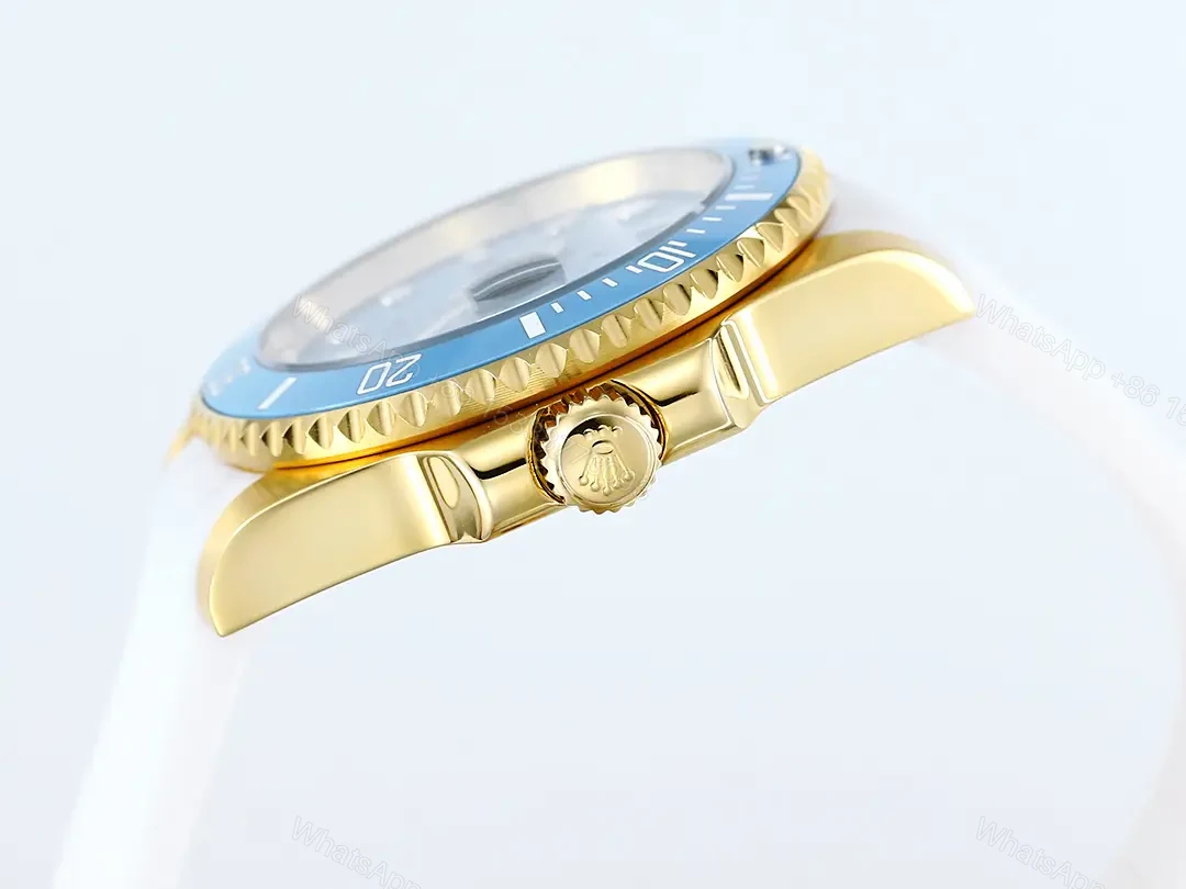 View 6 of Stunning blaken tiffany submariner replica 40MM Yellow Gold Custom RG-BLAKEN-TIFFANY-SUB-GOLD