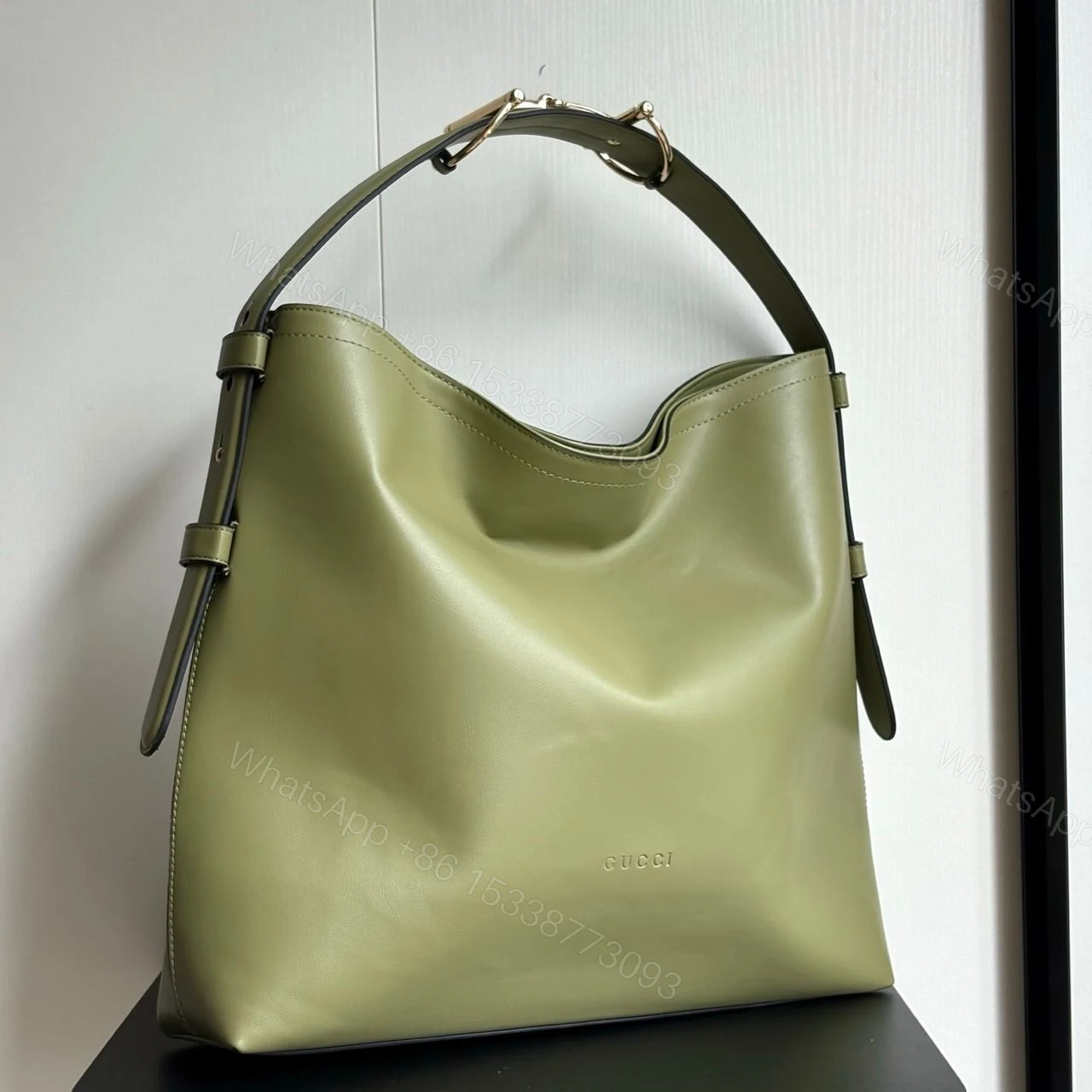 View 3 of Gucci Beatrix Large Tote Bag Sage Green 40Cm ‎