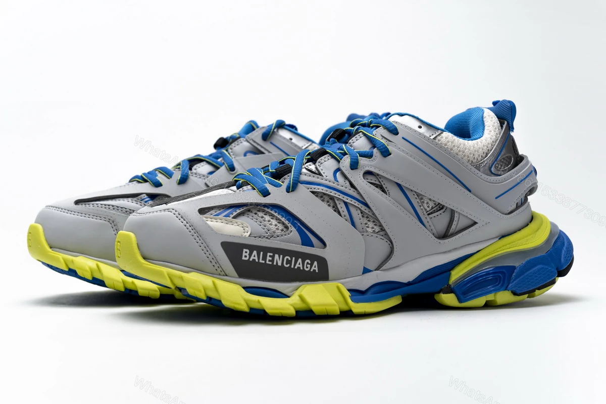 View 4 of Balenciaga Track Grey Blue Yellow 542023 W1GB9 6509