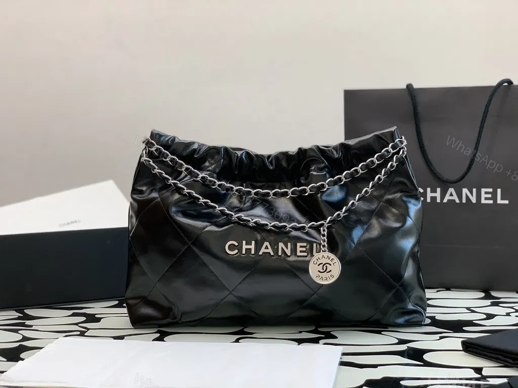 Chanel-Inspired Quilted Black Leather Tote: Luxury That Moves — view 1