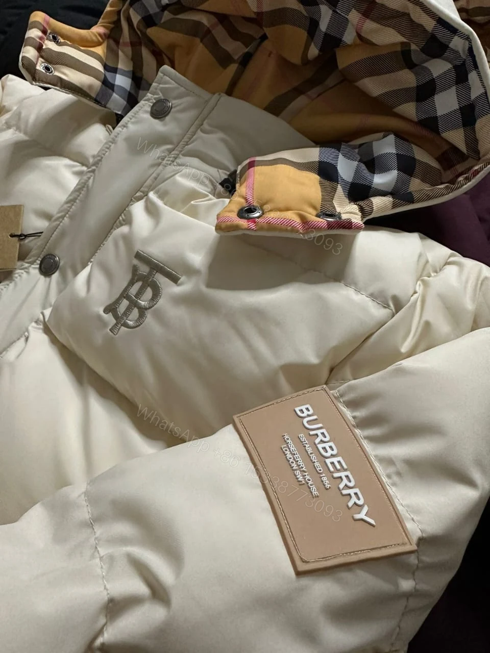 View 9 of FIRST COPY BURBERRY IMPORTED PUFFERS JACKETS