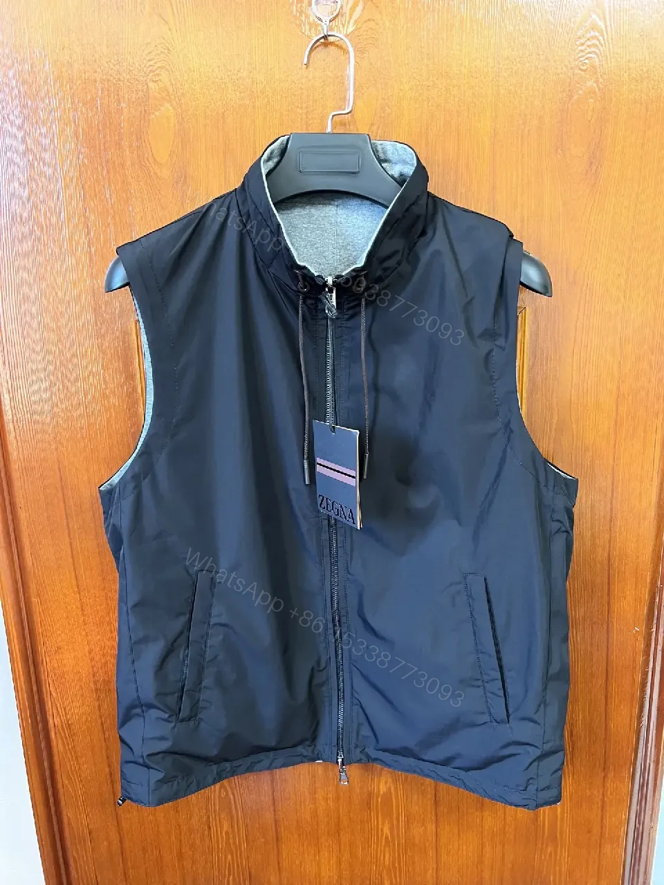 View 14 of Olive Lightweight Windbreaker Jacket with Hooded Zip-W Rolled-Edge