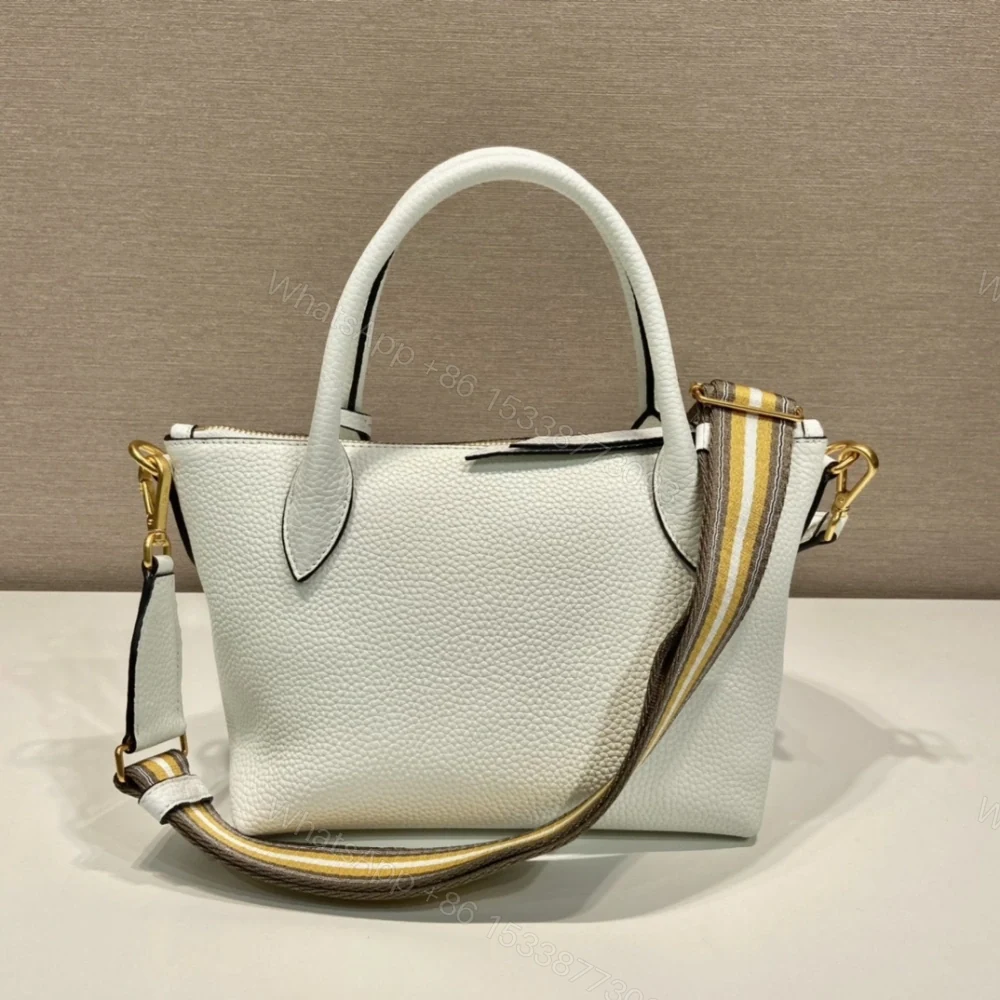 View 2 of 高仿Prada*VitelloDino系列手提斜挎包1BA111白色免檢版