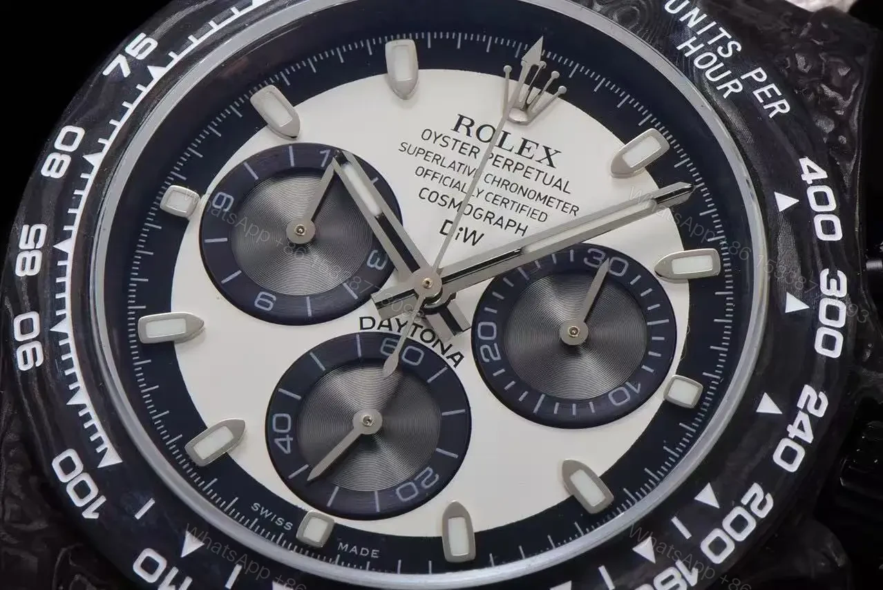 View 3 of Replica DiW Rolex Cosmograph Daytona Cream Edition Carbon