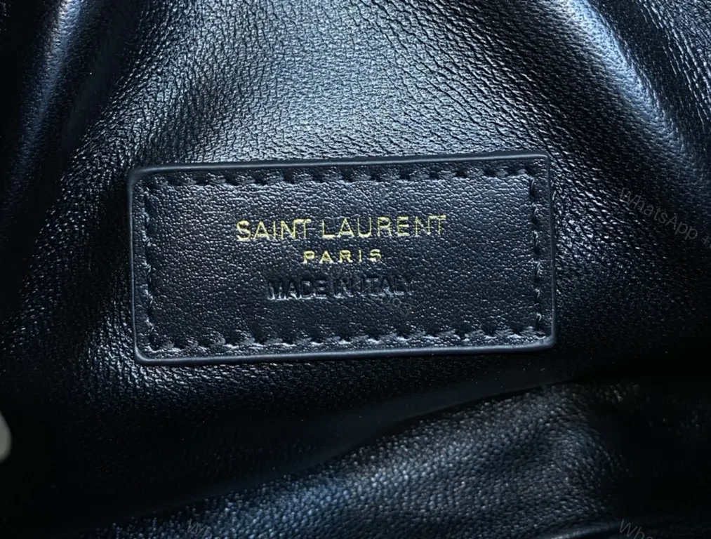 View 5 of Black Quilted Leather Crossbody - YSL, Compact Luxury Bag