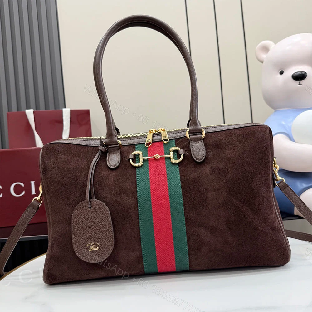 View 2 of Gucci Borsetto large boston bag(HIGH-END GRADE)