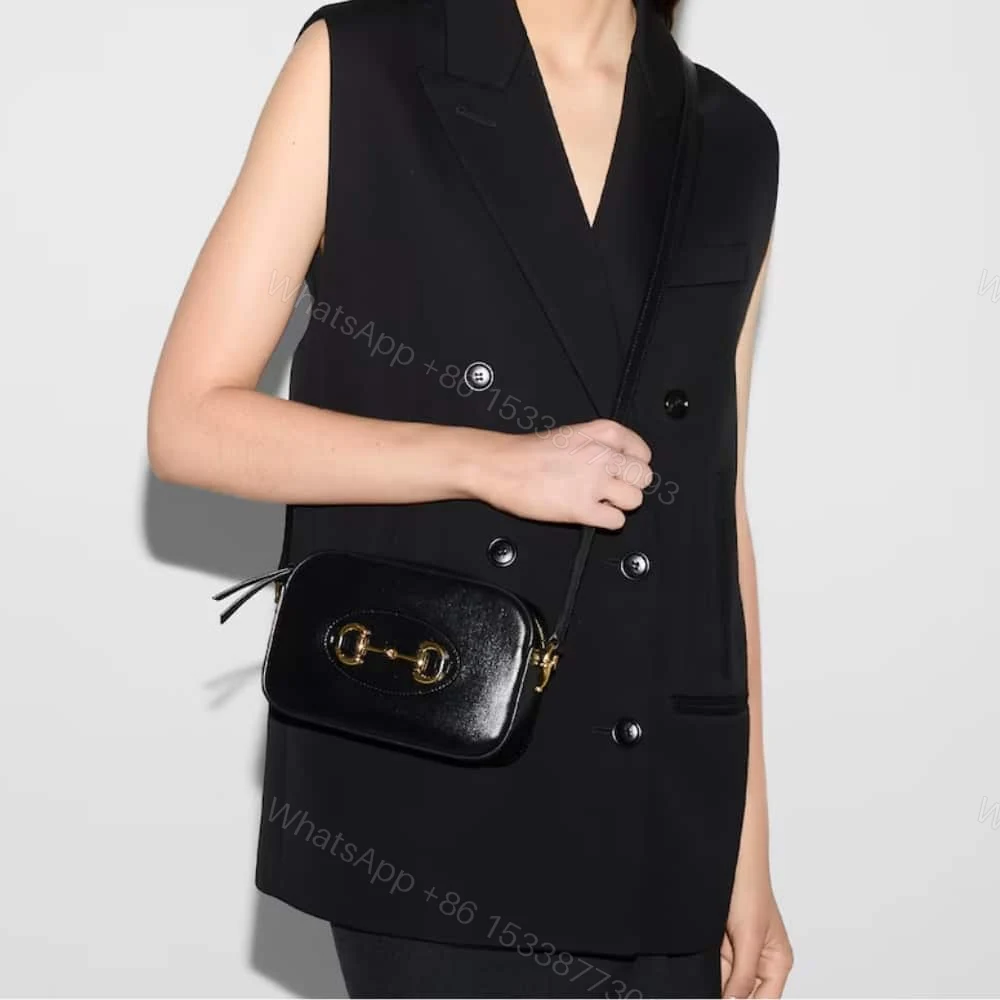 View 3 of Gucci Horsebit 1955 Mini Shoulder Bag Black 18Cm