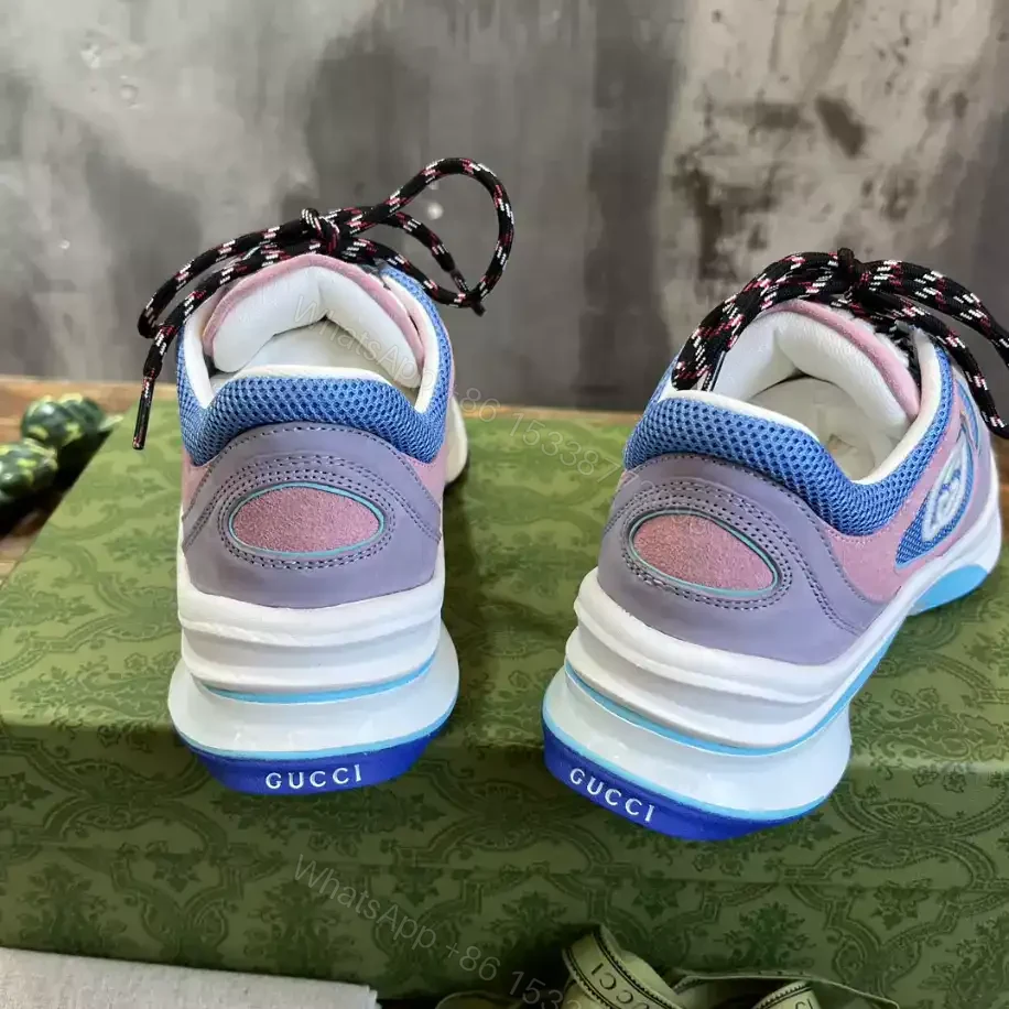 View 5 of GUCCI RUN SNEAKERS IN PINK AND BLUE – GC162