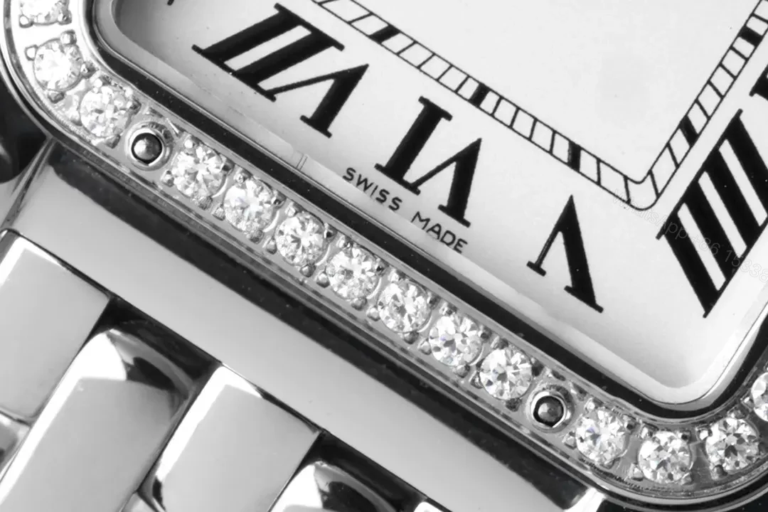 View 7 of V9 Factory Cartier Panthère de Cartier Silver Dial Stainless Steel Watch – 27x37mm