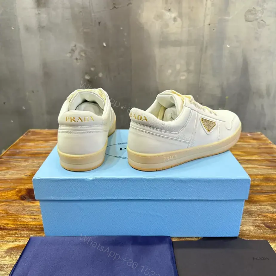 View 7 of PRADA DOWNTOWN NAPPA LEATHER SNEAKERS – PRD030