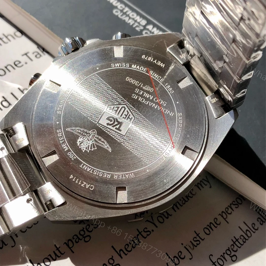View 6 of TAG Heuer Formula 1 Quartz Chronograph 42 Stainless Steel Indy 500 Bracelet CAU1113.BA0858
