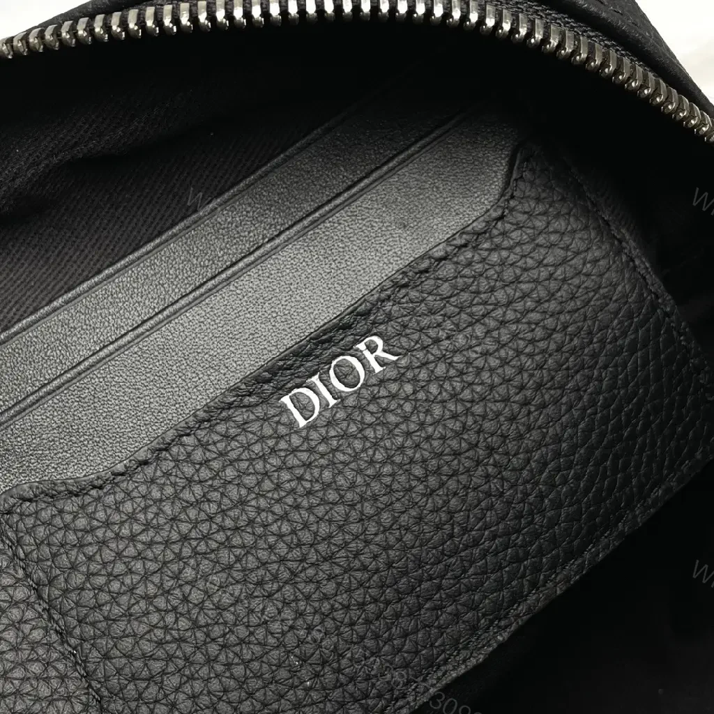 View 5 of Charcoal + Dior Monogram Fabric + Compact Crossbody + Secure Zip + Case