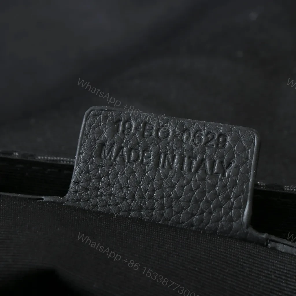View 6 of Monochrome Jacquard Messenger: Structured, Subtle Luxury Bag